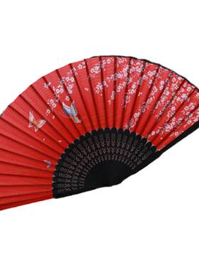 古风狐狸面具配扇子六一儿童节表演道具半脸猫面具万圣节cosplay
