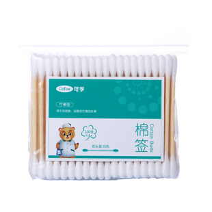 可孚医用医药棉签木棉棒小头化妆宝宝婴儿鼻屎掏耳双头棉花棒木棒