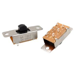 电热毯开关中间停三档六脚大电流3A250V小拨动开关3挡SS-23F19