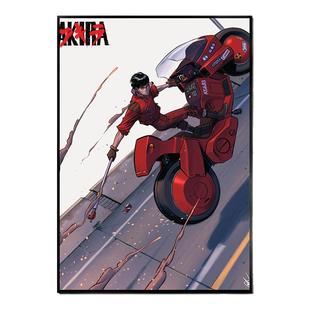 阿基拉海报日本卡通动漫 akira大友克洋童梦大都会蒸汽装饰挂贴画