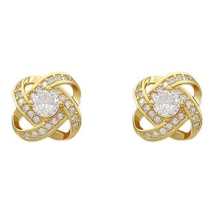 金色珍珠耳钉女纯银针耳环2026新款爆款高级感气质轻奢精致耳饰品