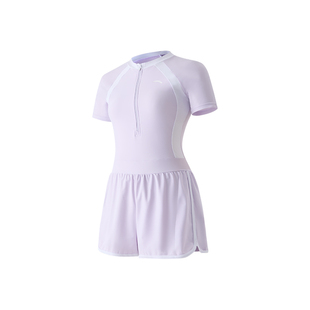 安踏泳衣女款高级感泳装游泳泡温泉微胖女孩遮肉女士连体泳衣新款