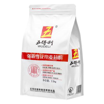 五得利强筋雪花小麦芯粉5斤
