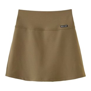 大码女装2025夏装新款休闲高腰显瘦开叉半身裙女胖mm百搭短裙短裤