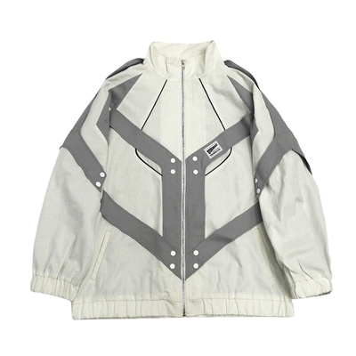 美式高街宽松棒球服飞行员夹克