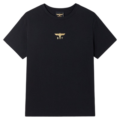 BOYLONDON休闲潮牌朋克烫金印花百搭短袖春季男女同款T恤N01311