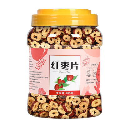 正品新疆红枣片干罐装无核泡水吃