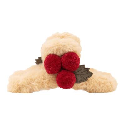 IPINK圣诞毛毛球毛茸茸抓夹