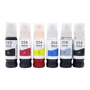 DAT适用爱普生014墨水 EPSON L8188 ET8500 L8188 L8180 L8168 ET8550彩色喷墨打印机填充连供 013 颜料墨水