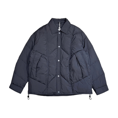 高级感翻领设计轻薄款羽绒服