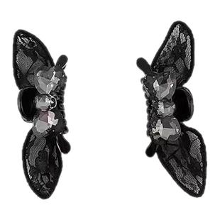 可爱蕾丝水钻兔耳小抓夹女2026新款侧边刘海夹前额碎发夹头饰发卡