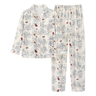 纯棉中厚款月子服春秋产妇孕妇睡衣喂奶哺乳产后秋冬季坐月家居服