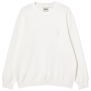 杰克琼斯男装男生秋冬白色简约针织衫2025年新款简约长袖柔软毛衣