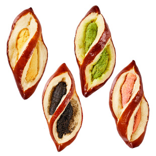 浅茶家黑芝麻碱水棒开心果碱水面包手作欧包代餐早餐零食健身饱腹