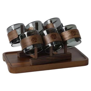 玻璃茶杯套装耐高温隔热防烫家用品茗杯功夫茶具喝茶的杯子小茶杯