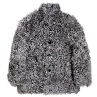 由派头皮毛一体男羊羔毛外套中长款宽松海宁澳洲进口真皮皮草男款