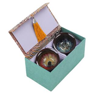 岚宫窑 高端陶瓷对杯主人杯情侣茶杯一对功夫茶碗建盏礼盒装送礼