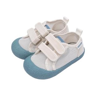 【新品】TOPSTAR儿童凉鞋彩底女童单鞋透气宝宝鞋网面男童布鞋