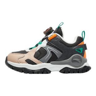 安踏儿童运动鞋男童鞋子2025秋冬新款户外徒步鞋儿童旋钮扣小童鞋