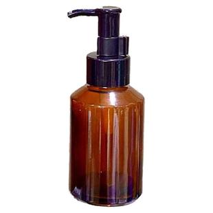 茶油精油分装瓶按摩油高档避光按压式油泵高档玻璃旅行搽油玻璃瓶