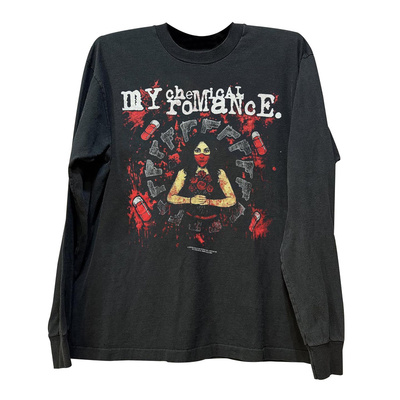 My Chemical Romance化学情调乐队周边美式高街潮牌长袖情侣款T恤