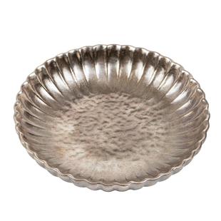 鎏银菊瓣壶承壶托古朴创意陶瓷茶具圆形小托盘迷你茶盘茶道零配