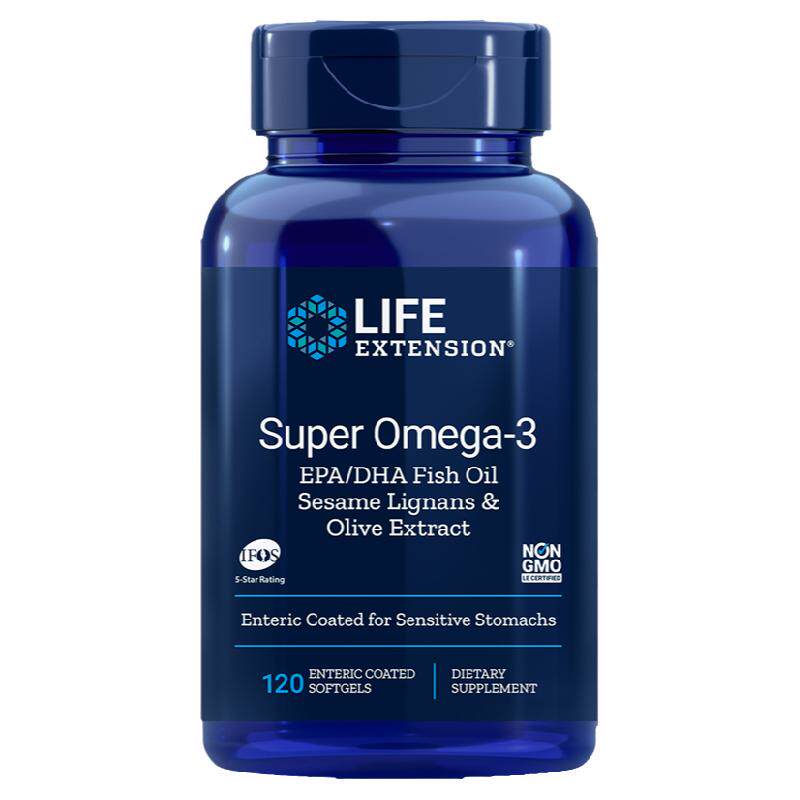 美国原装Life Extension深海浓缩鱼油Mega高含量DHA EPA欧米伽3