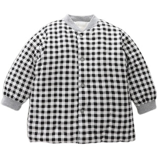 儿童居家小棉袄男女宝宝手工棉花棉衣内胆秋冬加厚开衫防寒保暖衣