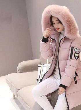 P 10819 Winter Slim Fit Long Down Jacket 韩版修身棉服 跨境代
