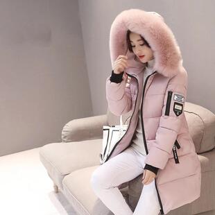 P 10819 Winter Slim Fit Long Down Jacket 韩版修身棉服 跨境代