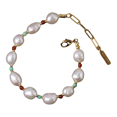 巴洛克淡水珍珠手链女小众轻奢