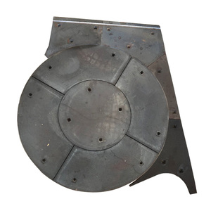 抛丸机配件326圆板324 3210履带滚筒端盘圆护板花盘耐磨左右墙板