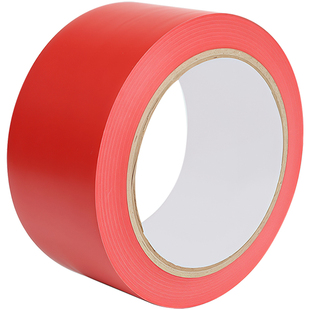 红色纳米地胶带PVC警示胶带标识加厚耐磨防水地板胶带安全线斑马线警戒带消防地线地标线地贴地面保护胶布