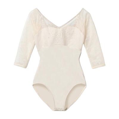 Chacott舞蹈芭蕾体服练功服六分袖连体衣女ONWARD