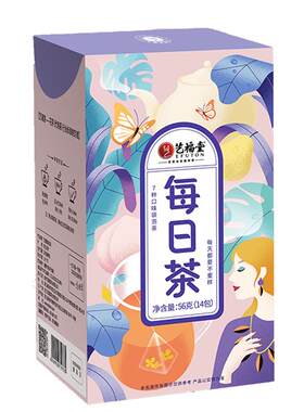 艺福堂每日茶蜜桃水果花草茶茶包
