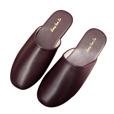 日式羊皮拖鞋舒适春秋四季室内