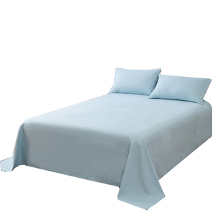 纯色简约纯棉加厚枕头套学生宿舍全棉单人枕套48x74cm一对2只枕套