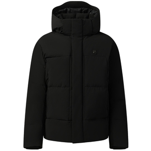 90鹅绒高蓬740+FILA斐乐羽绒服男2025冬新款可拆卸帽商务防水外套