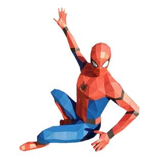 112厘米高 蜘蛛侠超级英雄大型墙壁立体装饰纸艺模型壁饰挂件壁挂