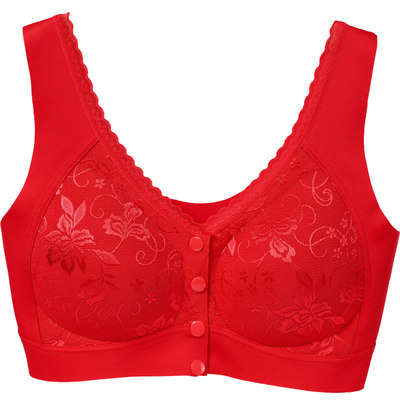 本命年内衣套装无钢圈文胸大红色
