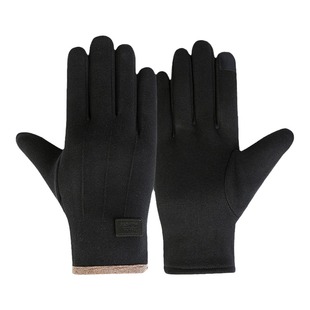 手套男冬季德绒保暖加绒加厚骑行秋冬防风触屏防寒钓鱼电动车防冻