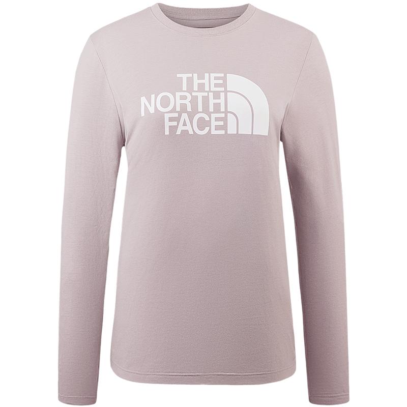 北面女速干印花LOGO长袖T恤休闲运动户外透气TheNorthFace|8CK0