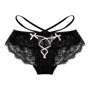 落入情网 法式性感少女纯欲风蕾丝新款透气低腰三角裤女