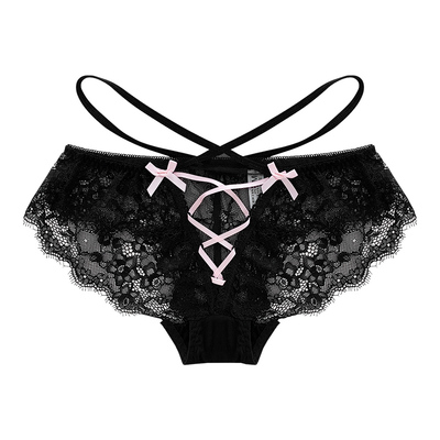 落入情网 法式性感少女纯欲风蕾丝新款透气低腰三角裤女