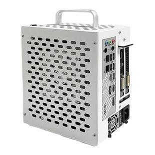 巧美itx便携机箱支持17*17主板小1u电源微型diy桌面机箱冰激凌