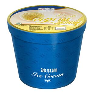 伊利冰淇淋桶装雪糕3.5kg餐饮奶茶商用大桶装冰激凌香草芒果打球