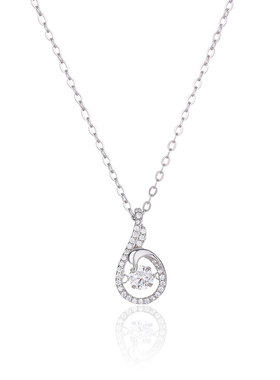 灵动天鹅项链999纯银锁骨链