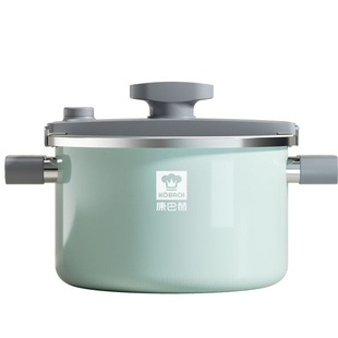 康巴赫正品汤锅微压锅炖汤盅珐琅锅家用焖烧锅电磁炉燃气煮汤桶瓷