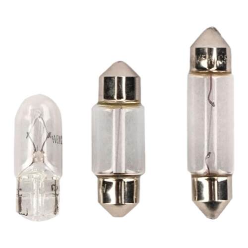 12v24v牌照灯阅读灯后备箱灯车牌灯汽车货车T10插泡c5w双尖头灯泡