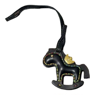 【头家】马上有钱新年马年2026寓意好头层牛皮手工包包挂件